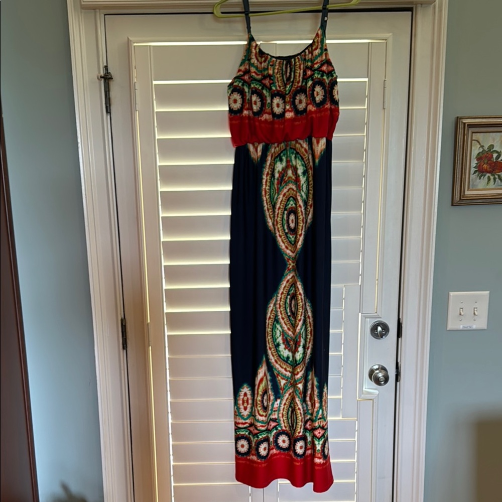 Colorful Tie-Dye Maxi Dress